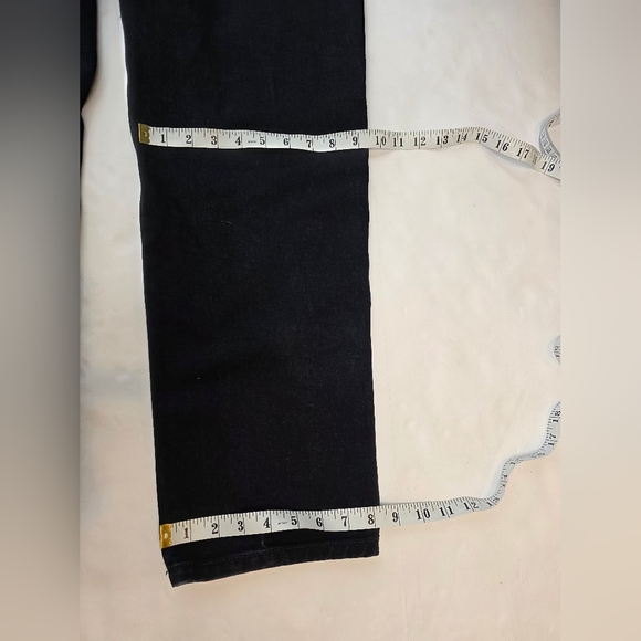 ZARA mens Straight Leg, High Waist, Dark Wash Jeans 34 - Picture 9 of 12